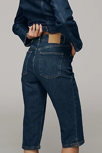 ALIGNE Gracey High-Rise Denim Peddle Pushers