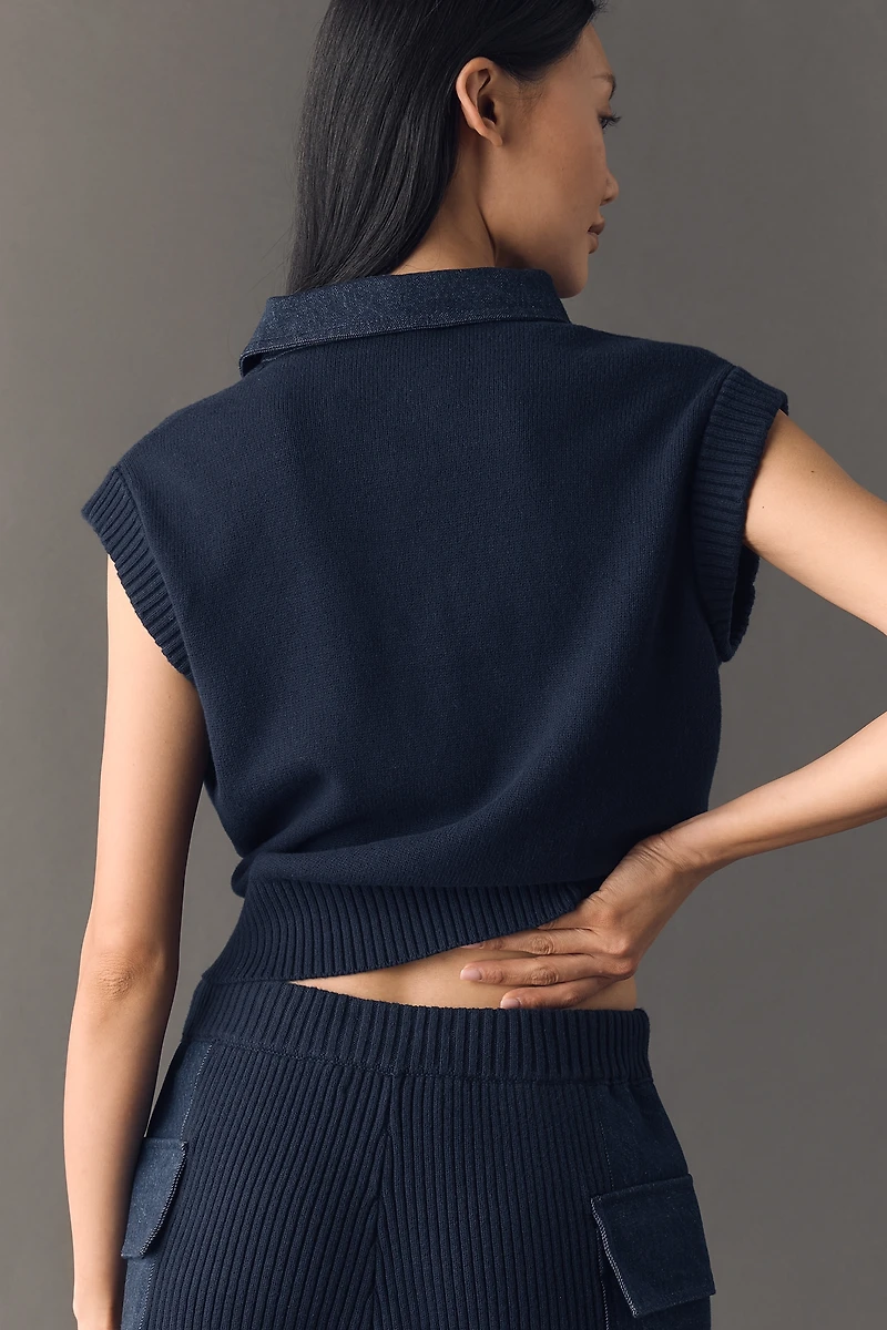 ALIGNE Everyest Button-Front Knit Top