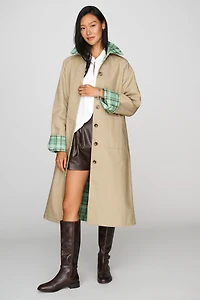 ALIGNE Barnaby 100% Cotton Reversible Trench Coat