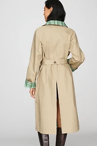 ALIGNE Barnaby 100% Cotton Reversible Trench Coat