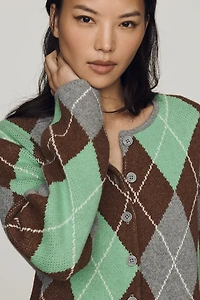 ALIGNE Aggie Argyle Cardigan