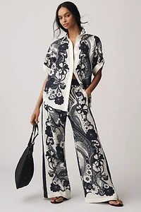 ALÉMAIS Mickey Linen Wide-Leg Pants