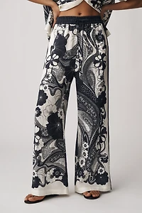 ALÉMAIS Mickey Linen Wide-Leg Pants