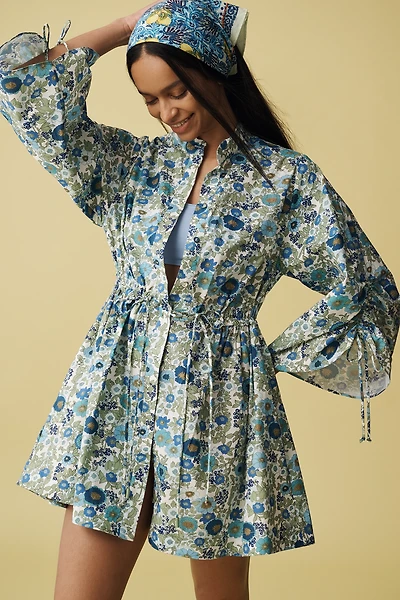 ALÉMAIS Pam Long-Sleeve Mini Dress