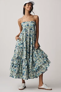 ALÉMAIS Pam Sleeveless Tiered Midi Dress