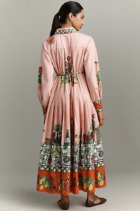 ALÉMAIS Contessa Cotton Midi Shirt Dress