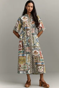ALÉMAIS Tommasina Linen Shirt Dress