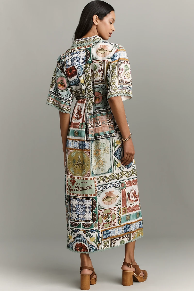 ALÉMAIS Tommasina Linen Shirt Dress