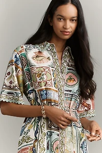 ALÉMAIS Tommasina Linen Shirt Dress