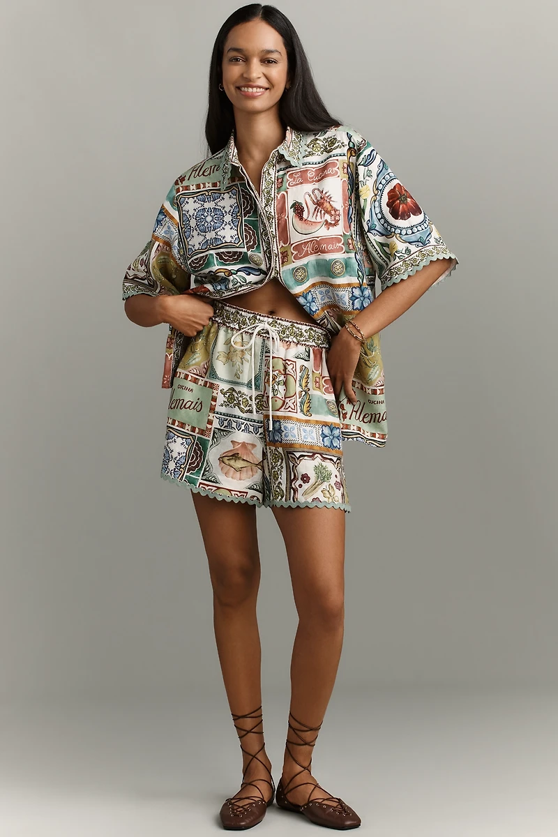 ALÉMAIS Tommasina Linen Shorts