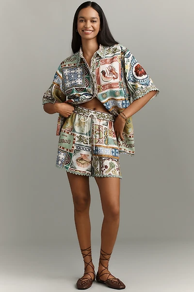 ALÉMAIS Tommasina Linen Shorts