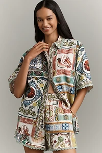 ALÉMAIS Tommasina Linen Buttondown Shirt