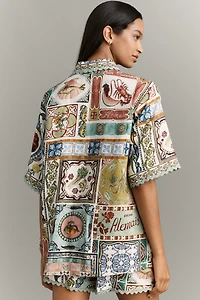 ALÉMAIS Tommasina Linen Buttondown Shirt