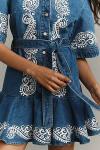 ALÉMAIS Jacones Denim Mini Dress