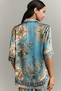 ALÉMAIS Cassie Silk Buttondown Shirt
