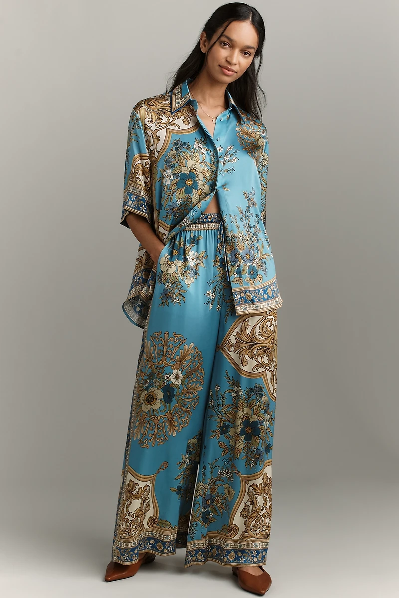 ALÉMAIS Cassie Silk Buttondown Shirt