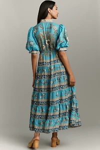 ALÉMAIS Cassie Tiered Midi Dress