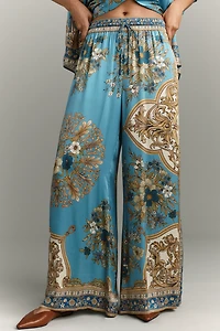 ALÉMAIS Cassie Silk Pull-On Pants