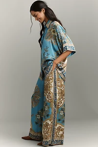 ALÉMAIS Cassie Silk Pull-On Pants
