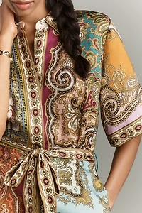 ALÉMAIS Clemenza Spliced Mini Dress