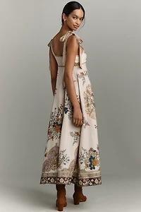ALÉMAIS Antoinette Ballet Linen Midi Dress