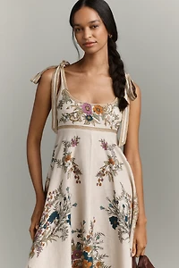 ALÉMAIS Antoinette Ballet Linen Midi Dress