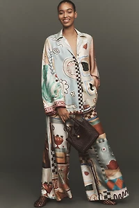 ALÉMAIS Michelle Silk Buttondown Shirt