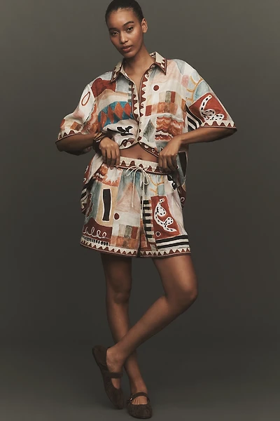 ALÉMAIS Michelle Linen Shorts