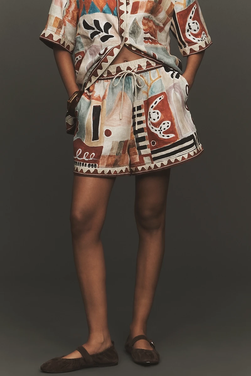 ALÉMAIS Michelle Linen Shorts