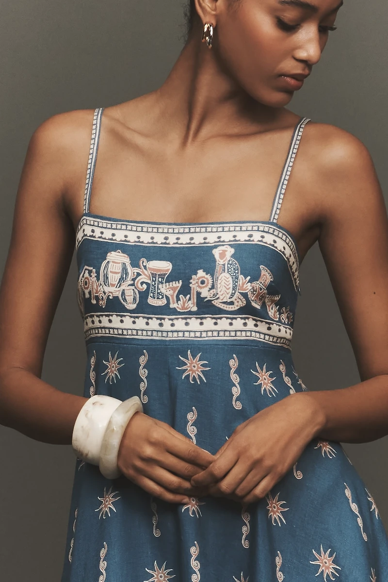 ALÉMAIS Acacia Sleeveless Linen Sundress