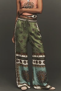 ALÉMAIS Contina Wide-Leg Jacquard Pants