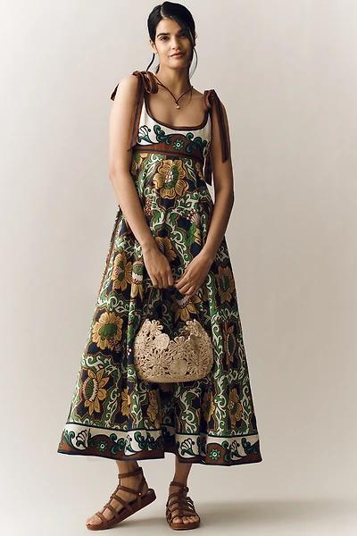 ALÉMAIS Liana European Linen Midi Dress