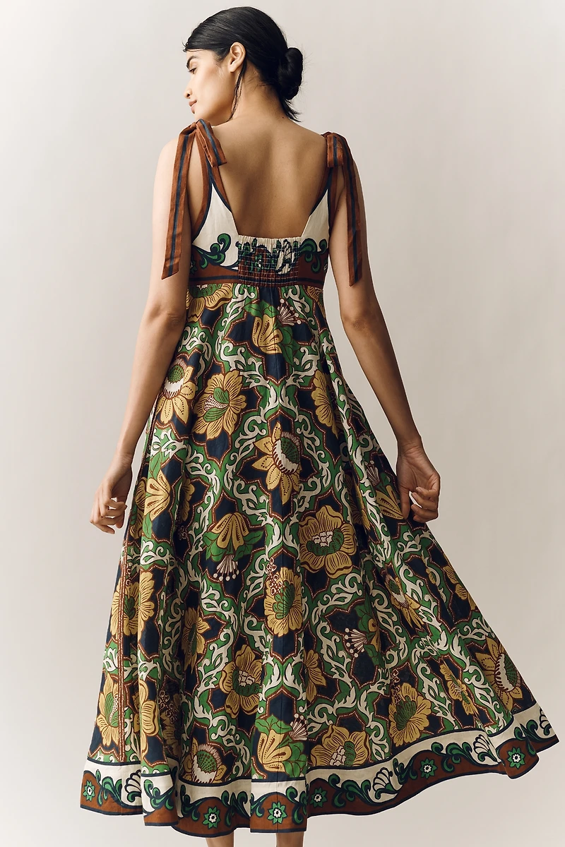 ALÉMAIS Liana European Linen Midi Dress