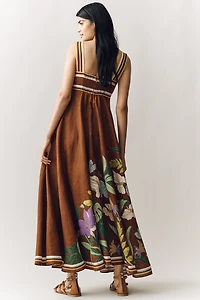 ALÉMAIS Alfie Linen Sleeveless Midi Sundress