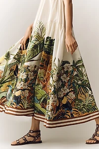 ALÉMAIS Toucan Tango Cotton Midi Dress