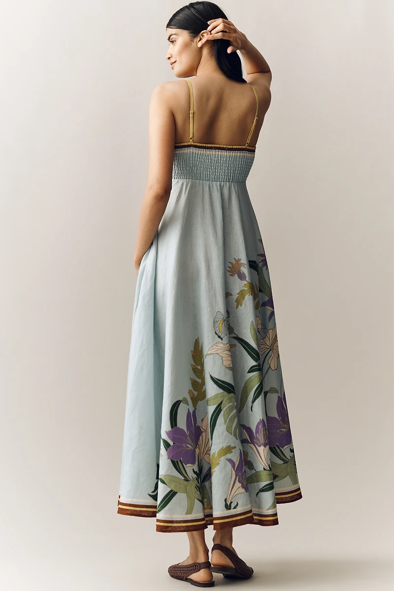 ALÉMAIS Alfie Linen Sleeveless A-Line Sundress