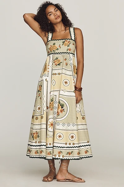 ALÉMAIS Dixie Cotton Poplin Midi Dress