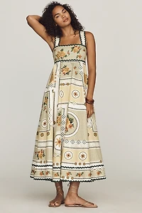 ALÉMAIS Dixie Cotton Poplin Midi Dress