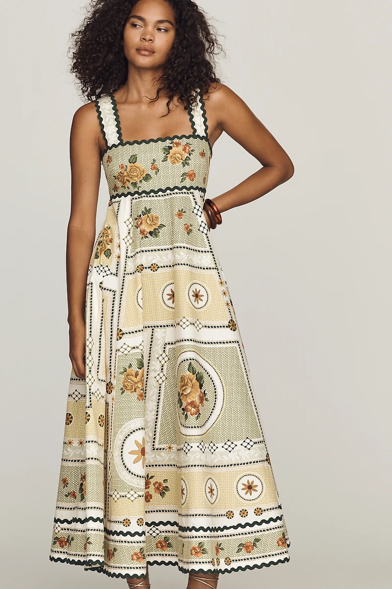 ALÉMAIS Dixie Cotton Poplin Midi Dress