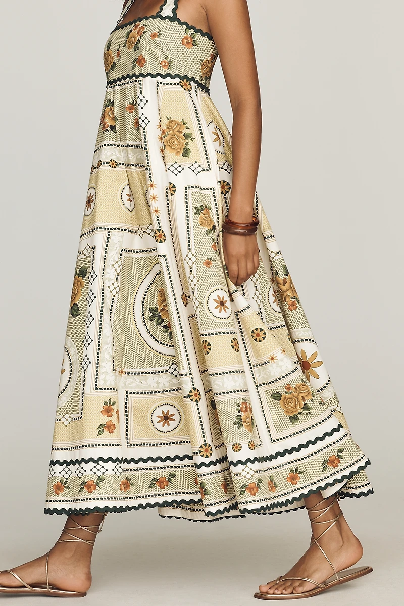ALÉMAIS Dixie Cotton Poplin Midi Dress