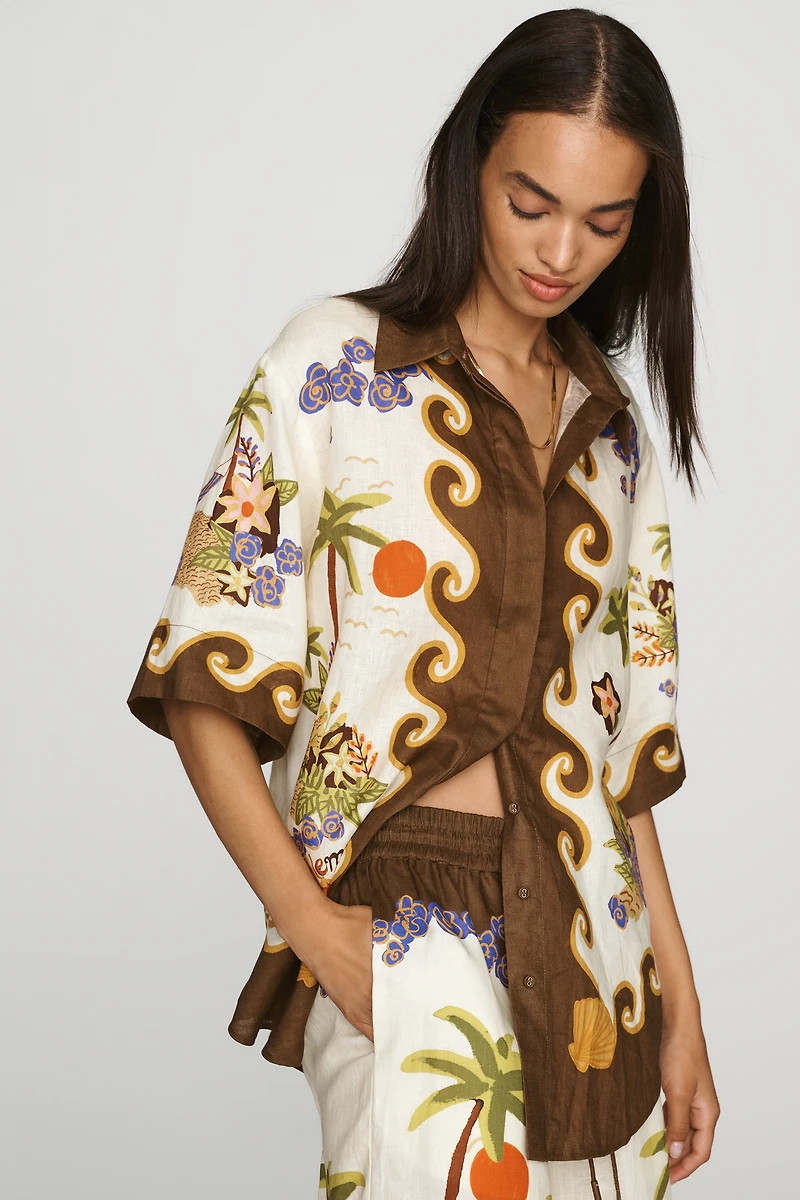ALÉMAIS Island Cove Linen Shirt