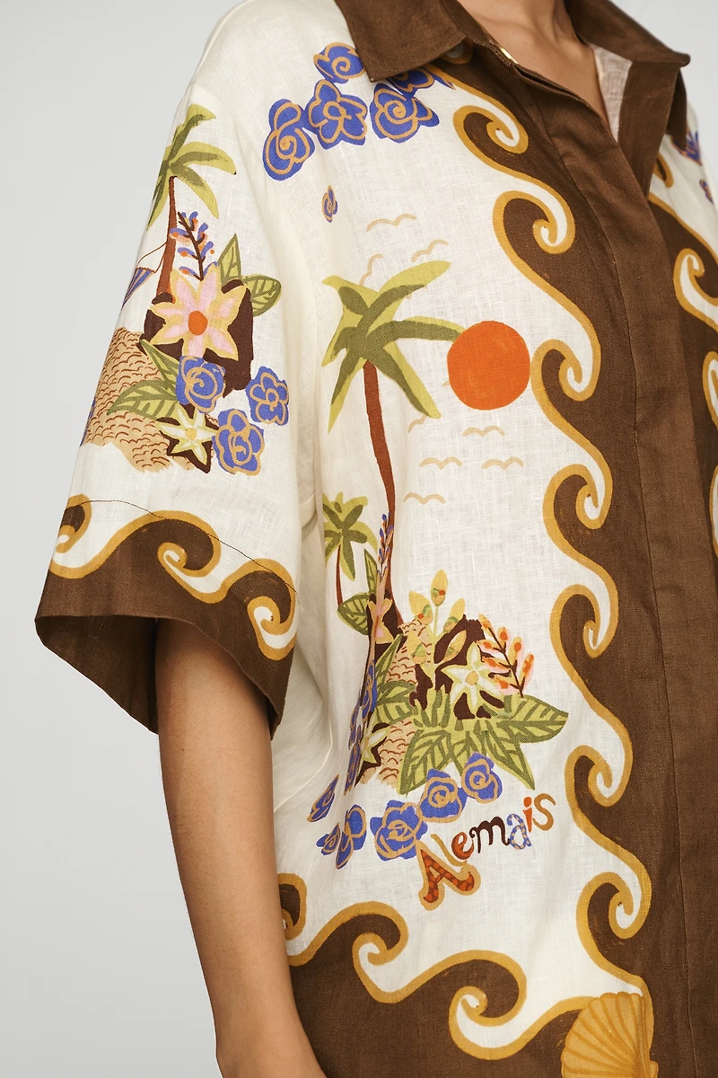 ALÉMAIS Island Cove Linen Shirt
