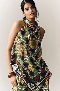 ALÉMAIS Liana Silk Halter Top