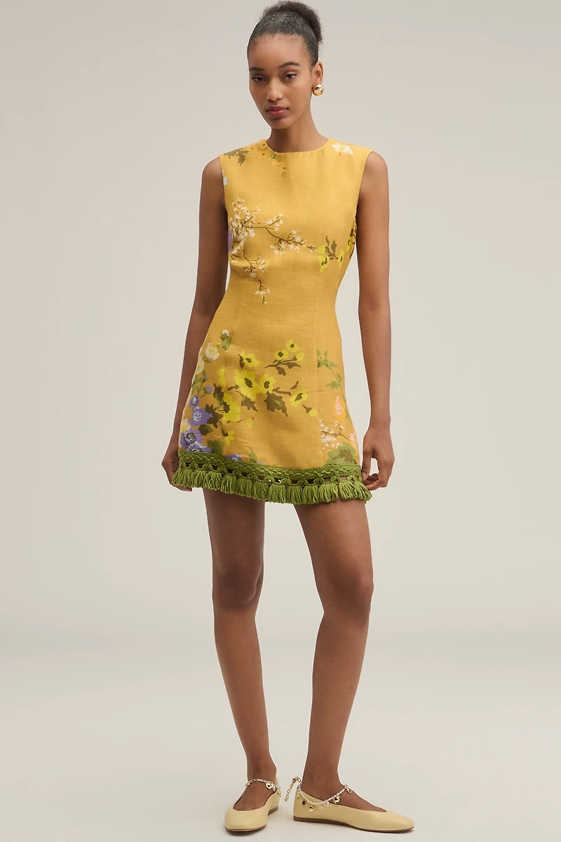 Lovaan Mathilda Linen Mini Dress