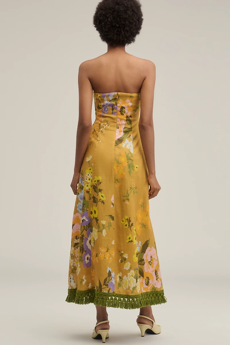 Lovaan Phillipa Linen Midi Dress
