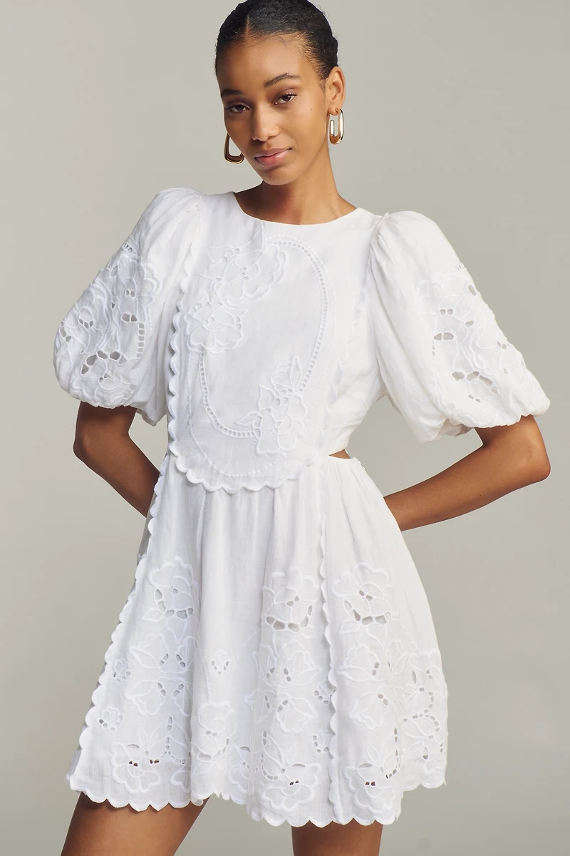 Lovaan Liberty Linen Mini Dress