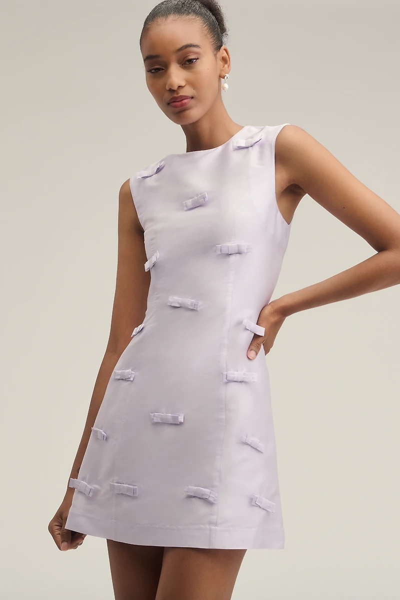 Lovaan Helena Bow Mini Dress