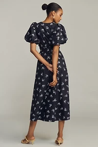 Lovaan Devon Bow Midi Dress