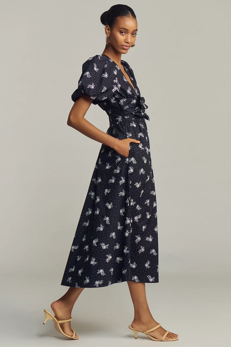 Lovaan Devon Bow Midi Dress