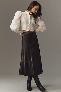Lovaan Quin Puff-Sleeve Top